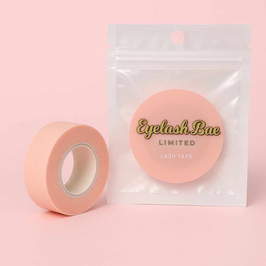 Pink lash tape