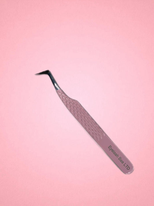 Pink skinny mega volume tweezers