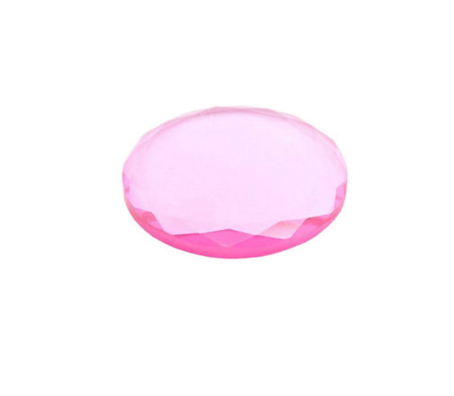 Crystal pink glue stone